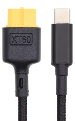 USB-C auf XT60 Adapterkabel, 0,5 m, 100 W, für RC-Lipo-Akkus