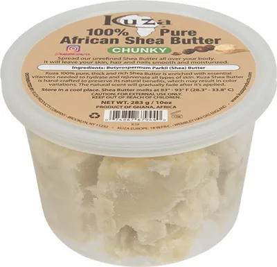Produktbild von Kuza 100% African Shea Butter Chunky White 10oz. - 283g