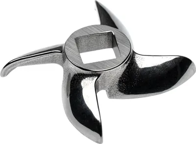 Produktbild von vhbw Sichelmesser Gr. 12 für Fleischwolf - Messer, 12,2 x 12,2 mm Vierkant, Edelstahl