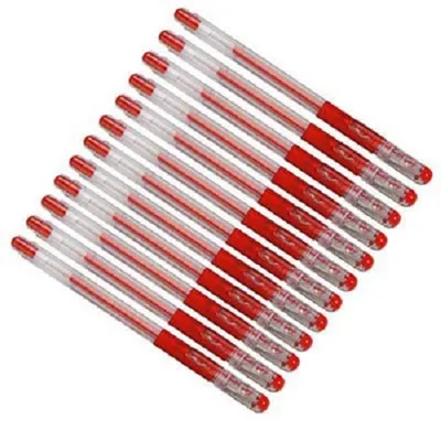 Produktbild von Pentel K116 Gelschreiber rot/transparent 0,3 mm, Schreibfarbe: rot, 12 St.