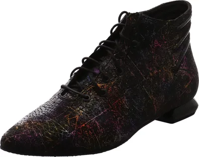 Produktbild von Simen Damen Schnürstiefelette schwarz/mehrfarbig