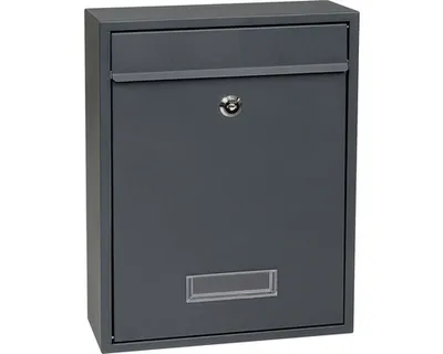 Obrázek produktu pro Poštovní schránka BK.240.AM ocelová 260 x 350 x 80 mm, antracit matná