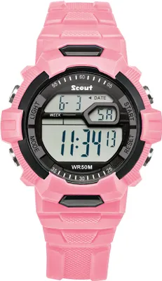 Produktbild von Scout Kinderuhr Edelstahl, Kunststoff 22cm rosa 165000004