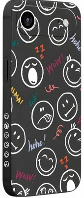 Image de Étui Pnakqil Smiley pour iPhone 17 Pro Max - Noir KP39894