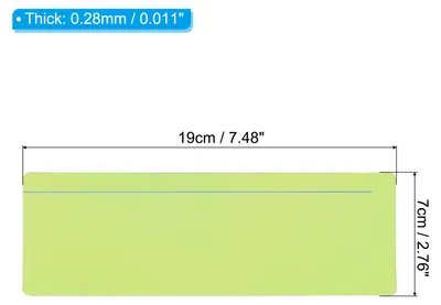 Produktbild von Gefš¹hrte Lesestreifen, 10 Stš¹ck Markierungsstreifen Highlight Farbige š¹berlagerung Lesezeichen Reduzieren visuellen Stress Lehrbedarf mit Linie fš¹r Klassenzimmer, Hellgrš¹n