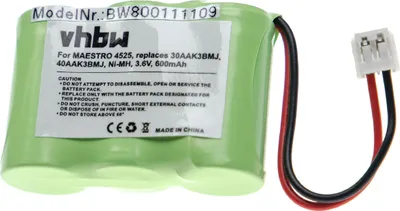 Produktbild von vhbw Akku kompatibel mit ITT PC590 schnurlos Festnetz Telefon (600 mAh, 3,6 V, NiMH)