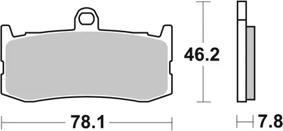 Produktbild von sbs Bremsbeläge Bremsklötze 864DC