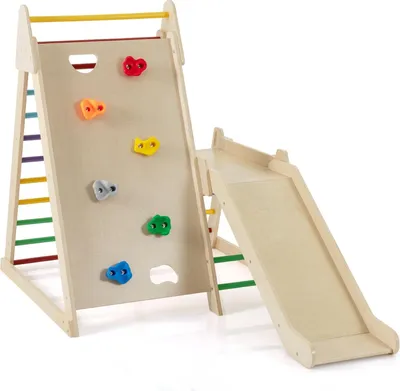 Image de Structure de jeux intérieure avec toboggan et échelles d'escalade