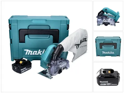 Immagine prodotto di Makita DCC 500 G1J Sega diamantata a batteria 125mm Brushless 18V + 1x batteria 6,0Ah + scatola Makpac - senza caricabatterie