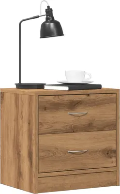 Immagine prodotto di vidaXL Comodini 2 pz. Rovere artigianale 40x30x40 cm materiale a base di legno