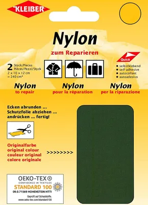 Produktbild von KLEIBER Nylon-Flicken selbstklebend oliv 2 Stück