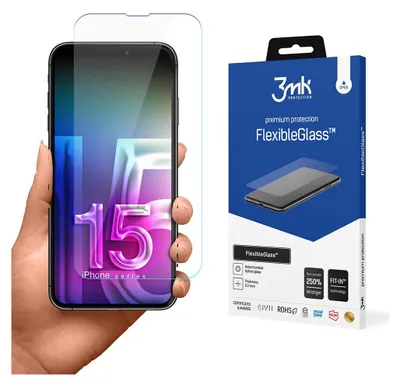 Obrázek produktu pro 3MK FlexibleGlass, iPhone 15, 1 kusů