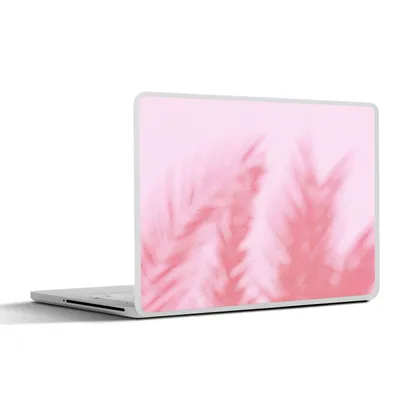 Produktbild von MuchoWow® Laptop Aufkleber Sticker Cover Pflanzen - Blätter - Rosa 30x21 cm - Sticker für Laptop - Selbstklebend