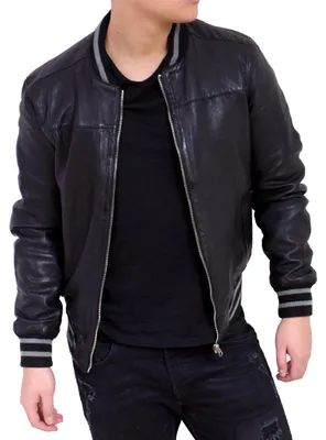 Produktbild von Boom Herren Lederjacke – Schwarz / L