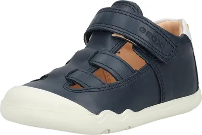 Produktbild von Geox Kinder Sandalen aus Leder mit Klettverschluss, atmungsaktiv, gummierte Zehenkappe
