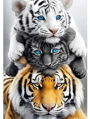 Obrázok produktu pre Sada na maľovanie diamantmi 5D, motív: tigeríca, rozmer 30x40 cm, kód produktu: LEL020