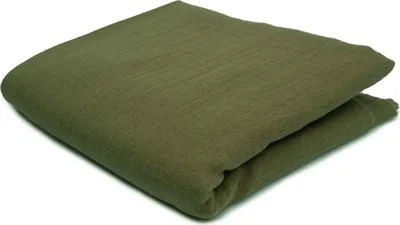 Produktbild von Baumwoll Musselin Stoff Double Gauze, Doppelgaze Khaki 50 x 130 cm