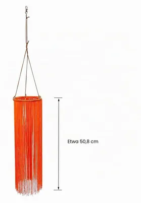Produktbild von Quastenwindsack Bandwindfänger für Außen- und Innendekorationen 95 cm Orange