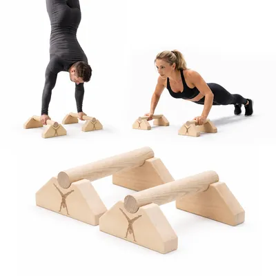 Produktbild von MAMOI® Parallettes zum Trainieren, Calisthenics, Liegestützgriffe, Fitness, Trainingsbarren, stabil rutschfest