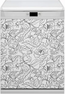 Produktbild von Magnetmatte Geschirrspüle Abwaschbar Küche Magnete  Dekor 60x80 cm  - Blumen Peons