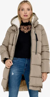 Produktbild von ONLY ONLNEWNORA Damen Winterjacke beige aus recyceltem Polyester