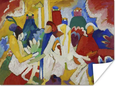 Produktbild von MuchoWow® Poster Orientalisches - Kandinsky 80x60 cm - Kunst für zu Hause