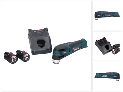 Produktbild von Bosch GOP 12V-28 Professional Akku Multi Cutter Starlock Brushless + 2x Akku 3,0 Ah + Ladegerät