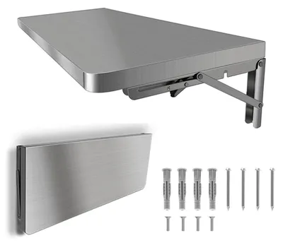 Imagen del producto de Pizarra mural plegable con acabado en acero inoxidable