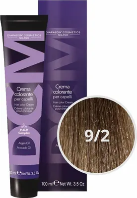 Produktbild von Diapason Haarfarbe Diapason Color Hair Color Cream 9/2 Very Light Ash Blond