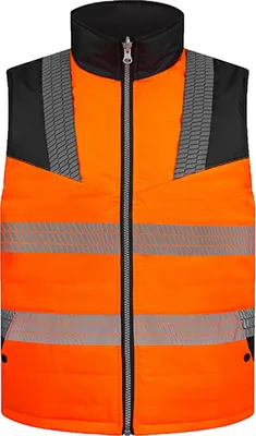 Immagine prodotto di Korntex KXBW | Scaldacorpo Hi-Vis Elbrus idrorepellente - Colore: Arancione - Taglia: 3XL