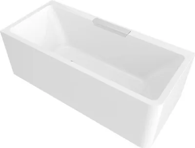 Produktbild von Polysan CASCATA L MONOLITH Rechteckbadewanne 180x80x60cm, Kaskade Edelstahl