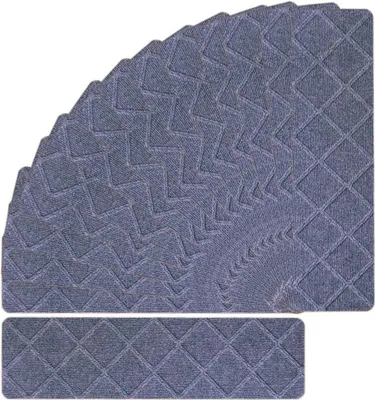 Produktbild von Anti-Rutsch Treppenstufenmatten - 76 cm x 203 cm - Abnehmbar und Waschbar
