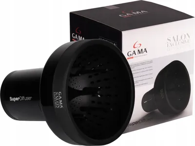 Produktbild von Gama Av11.600 Diffusor Gross Universal Für Lockiges Gewelltes Haar Schwarz