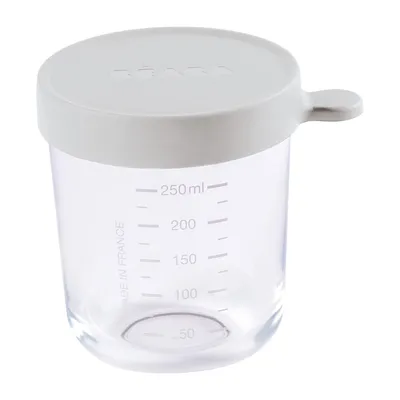 Image de Récipients de conservation Beaba en verre de haute qualité, 250 ml - Gris clair ; 912800
