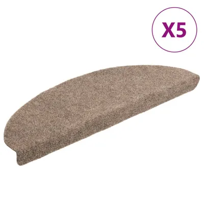 Obrázok produktu pre vidaXL Samolepiace podložky na kroky 5 ks 65x21x4 cm béžová polkruhová veľká