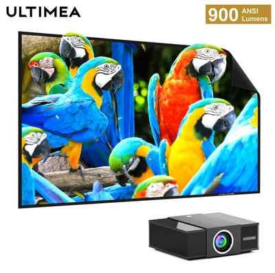 Obrázok produktu pre Kompletná sada: inteligentný projektor s rozlíšením Full HD 1080p a 120-palcové plátno pre domáce kino