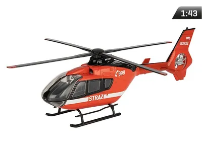 Image de Modèle réduit 1:43, hélicoptère EC-135 des pompiers, rouge