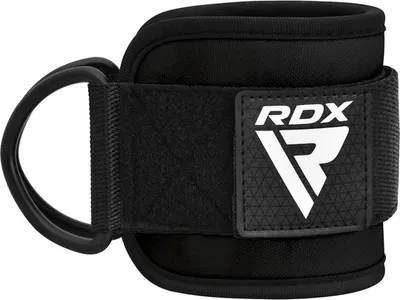 Zdjęcie produktu dla RDX Paski na stopy do maszyn kablowych, wyściełane, 7 mm neoprenowe wsparcie 10 "x 4", paski na kostki, opaski na nadgarstki z 2 pierścieniami D do maszyn kablowych Trening fitness Rękawy na stopy Siłownia Trening pośladków Nogi, Kobiety Mężczyźni