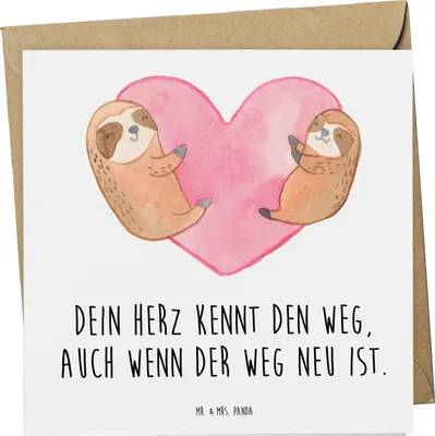 Produktbild von Mr. & Mrs. Panda doppelkarte Trennung von den Eltern - Weiß - Geschenk, Klappkarte, Zuversicht, Trost, Ermutigung, Mut, faltkarte, anlasskarte, Glückwunschkarte, Hoffnung