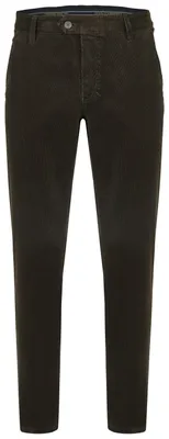Immagine prodotto di Club of Comfort - Pantaloni da uomo flat front in velluto a coste elasticizzato, Garvey (8200), taglia: 27, colore: verde scuro (71)