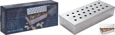 Produktbild von Grill BBQ Räucherofen aus Edelstahl, für Hartholzspäne, Gas- und Holzkohlegrill, Räucherbox