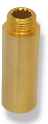 Produktbild von Hahnverlängerung Gewindefitting Anschluss Verlängerung Messing Fitting 1/2" 65 mm