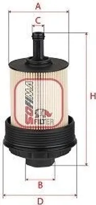 Produktbild von Ölfilter SOFIMA S 5285 PE Filtereinsatz für ALFA ROMEO GIULIA (952) Stelvio (949)