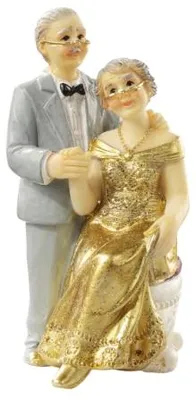 Produktbild von Figur Goldpaar I Brautpaar Goldene Hochzeit