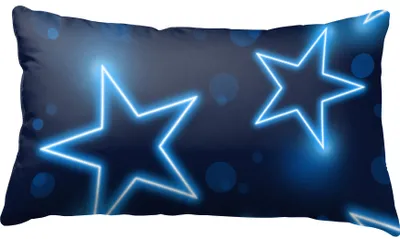Produktbild von Kissenbezug Kissenhülle Kopfkissenbezug 40x80 cm Sterne Stars blau Mikrofaser