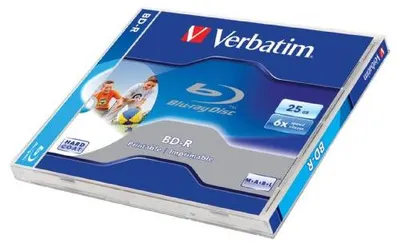 Produktbild von Verbatim 43712, 25 GB, BD-R, Jewelcase