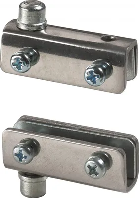 Produktbild von Hettich Glastürscharnier Edelstahl, verchromt, 1 Stück