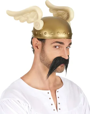 Immagine prodotto di Elmo gallico con ali, colore oro-beige - taglia unica