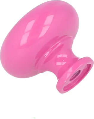 Produktbild von Möbelknopf Schrankknopf Knopf Türknopf Türgriff massives Metall Höhe 27mm Rosa