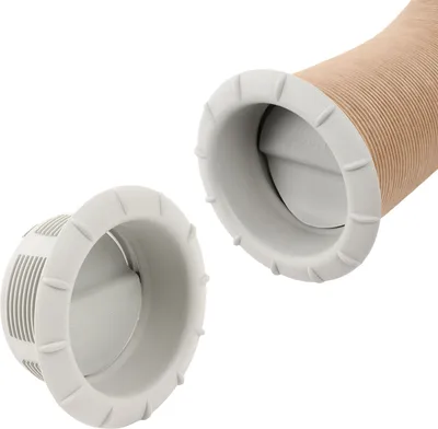 Produktbild von Endstück Warmluftaustritt Grau Truma für 65mm Warmluftrohre verschließbar